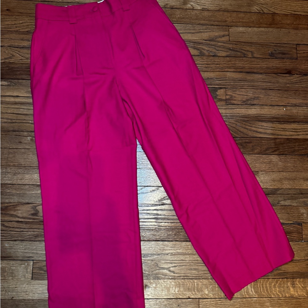 Sezane Pink Straight Leg Pants